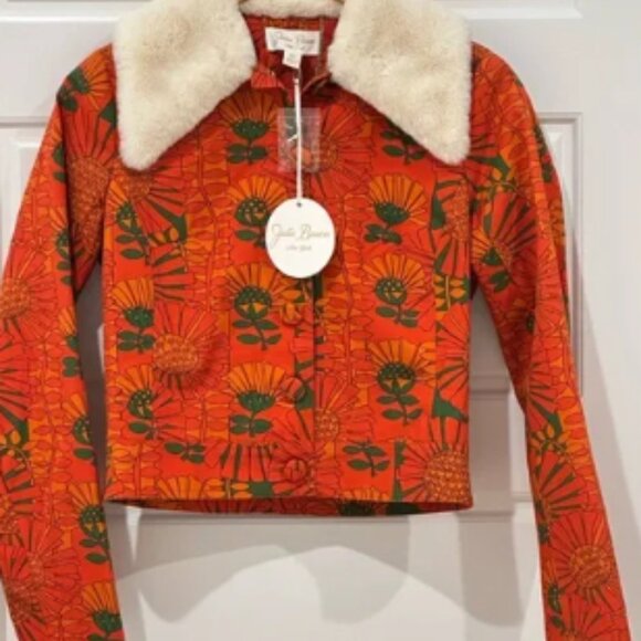 Julie Brown Walla Coat – Strange Love Floral •XS•NWT•Retail $236 - Picture 1 of 6